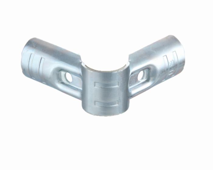 H-3-SI per tubo 28 mm zincato argento