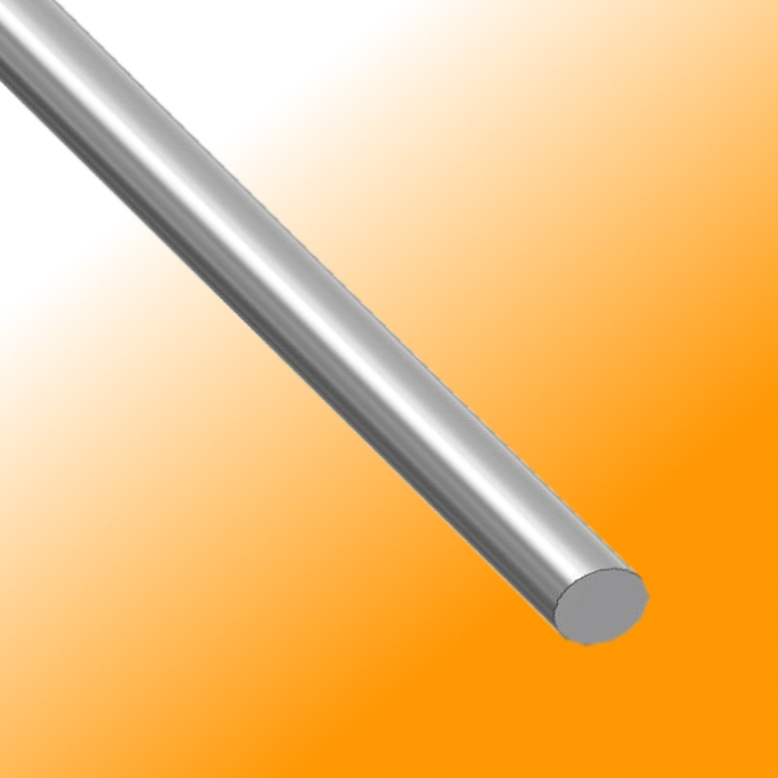 Precision shaft 6 mm h8 - aluminium - hard anodised