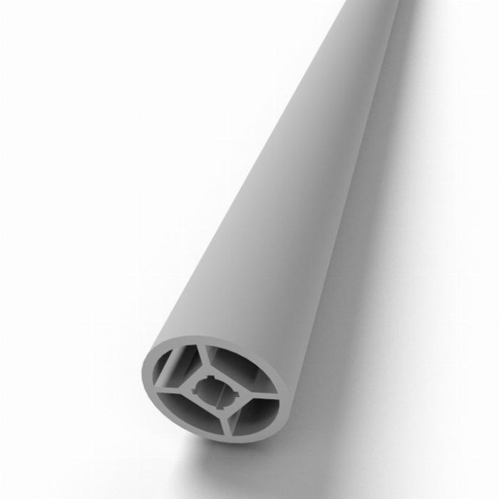 Tubi tondi alluminio anodizzato con foro centrale 28 mm