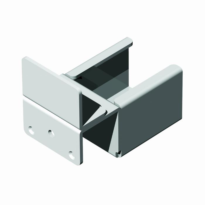 Roller mounting bracket with stop