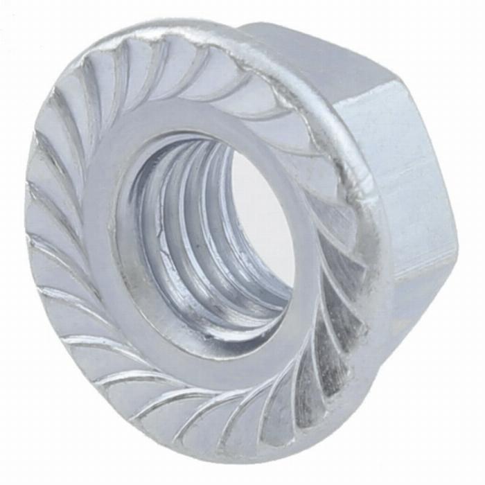 dado esagonale con collare in acciaio 8 mm, 6 pezzi