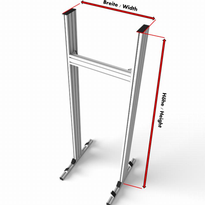 Questo configuratore vi permette di personalizzare il vostro supporto per monitor simrig.