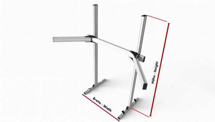Questo configuratore vi permette di personalizzare il vostro supporto per monitor simrig.