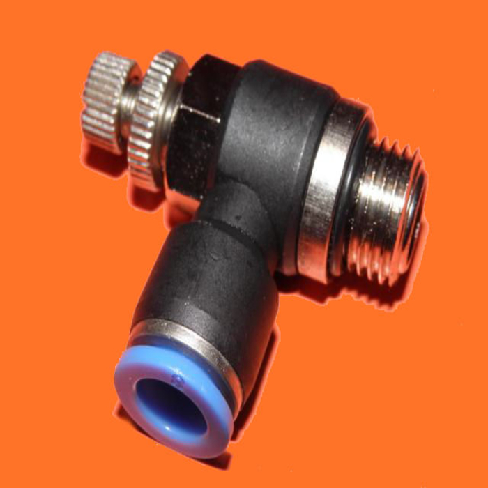 Throttle valve exhaust air, push-in fitting 8mm, G1/4